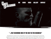 Tablet Screenshot of gregblackman.com